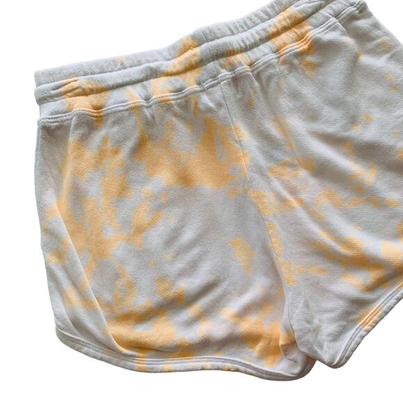 Sundry Women's Orange Tie Dye White Drawstring Shorts size 1 / Small - Picture 9 of 10